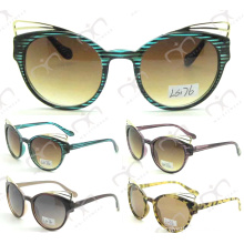 Fashion Metal Decoration Plastic Kids Sunglasses (LS176)